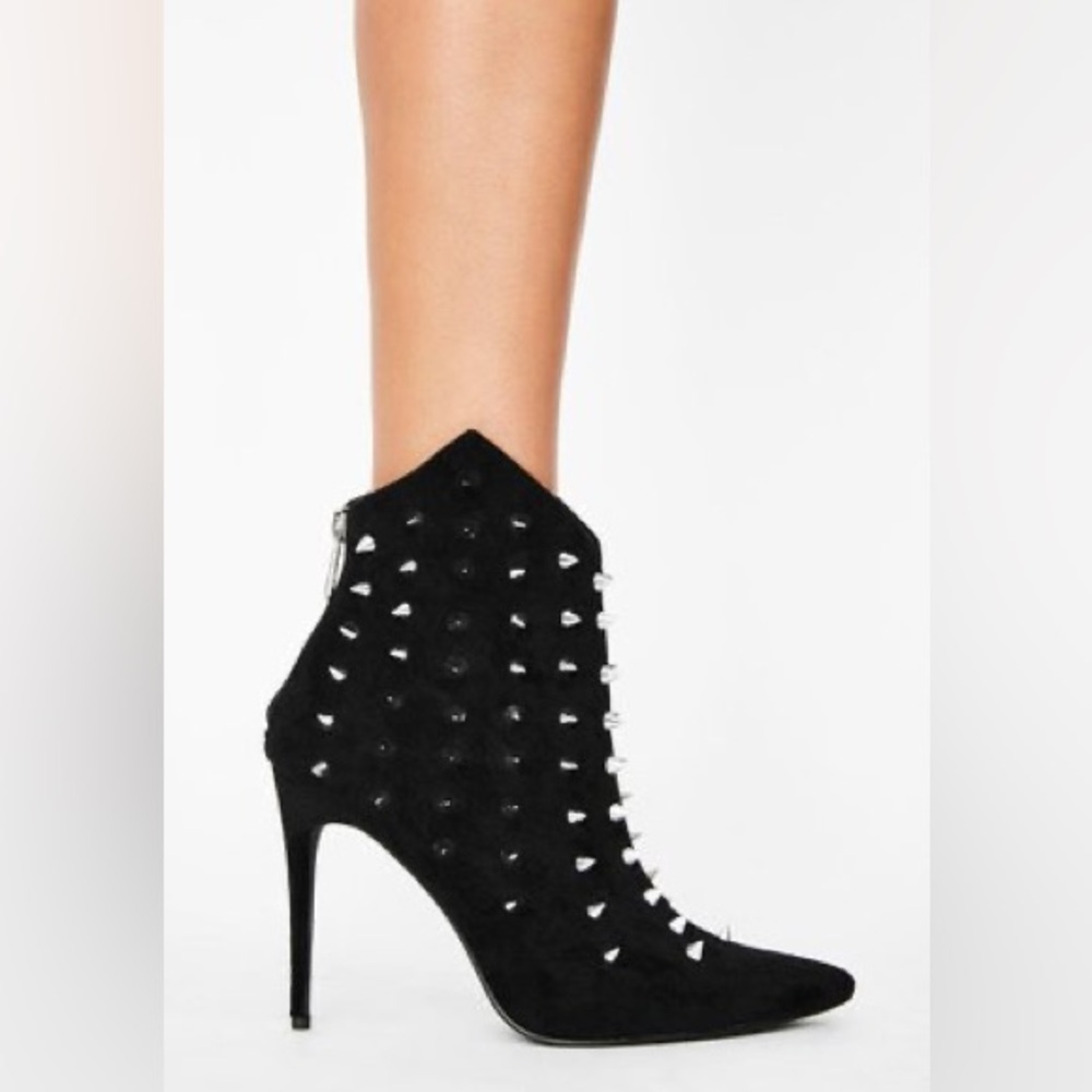 Dolls Kill - Spike Studded Ankle Bootie